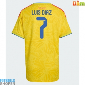 Billiga Colombia Luis Diaz #7 Hemmatröja Dam VM 2026 Kortärmad